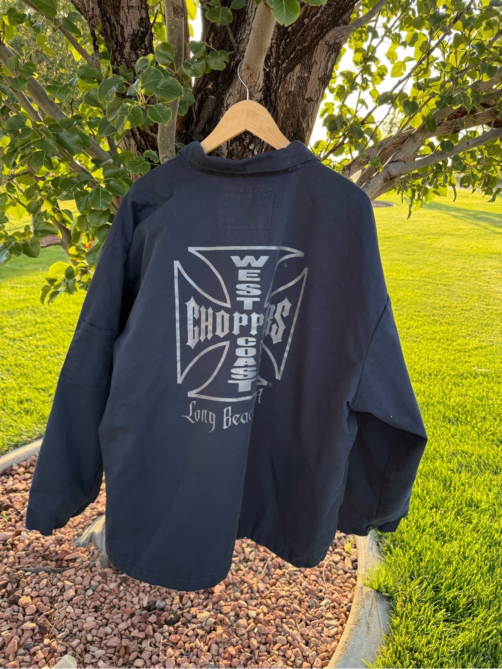 Vintage Y2K Jesse James Work Wear Jacket Mens XXL Biker West Coast Choppers.